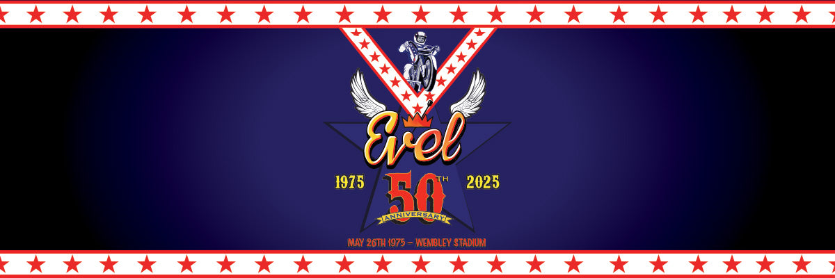 Evel Knievel 50th Anniversary – Wembley Stadium Collectibles (1975–2025)