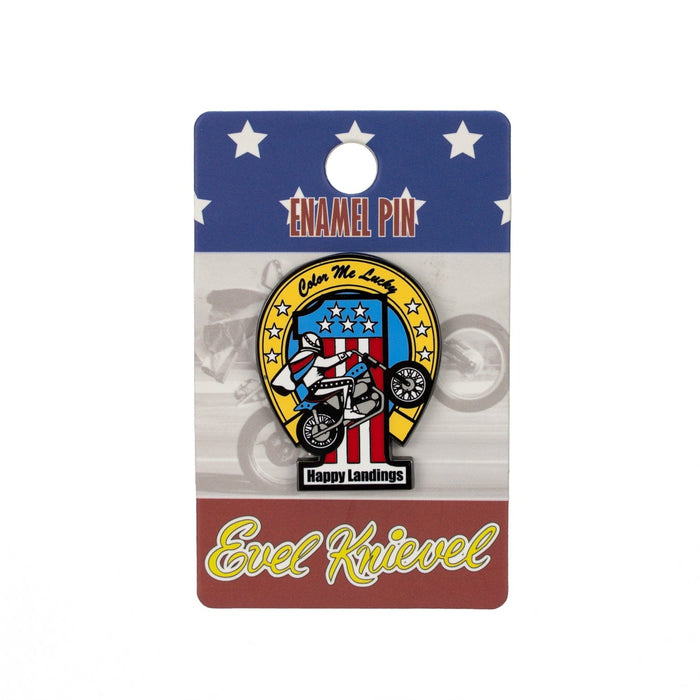 Evel Knievel Happy Landings Enamel Pin