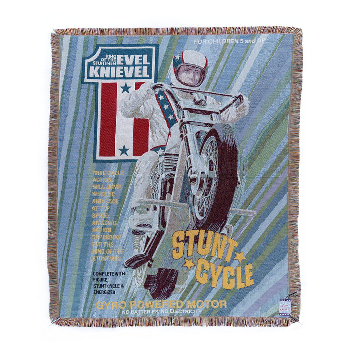 Evel Knievel Stunt Cycle Tapestry