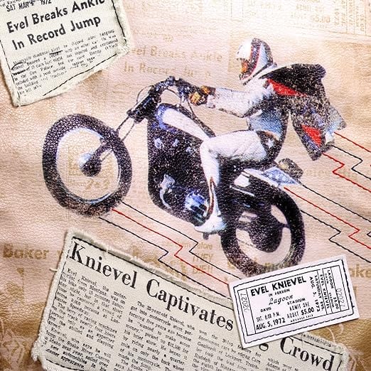 EVEL KNIEVEL LEGACY CANVAS MESSENGER BAG