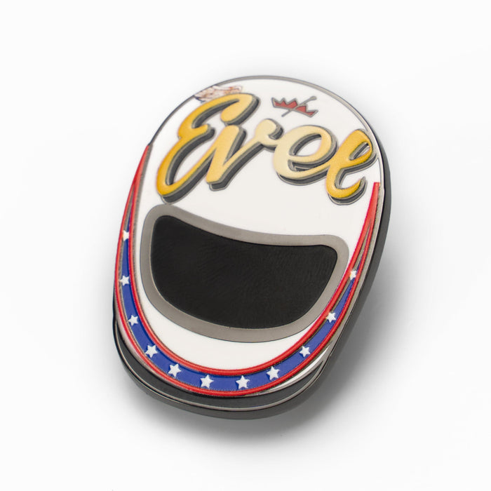 bell evel knievel helmet Evel Knievel Stunt Crash Helmet Enamel Pin