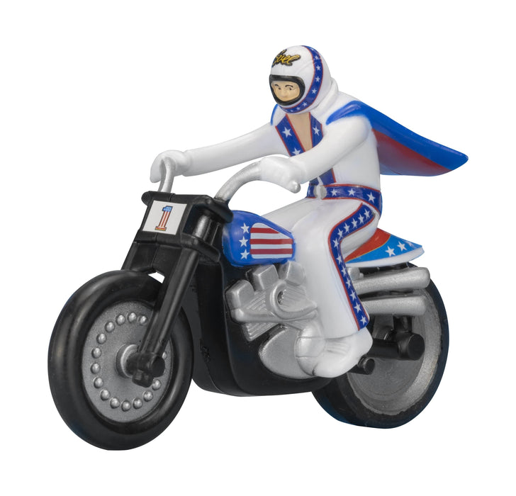 *** PRE ORDER NOW **** SHIPPING 12/15/2023*** Evel Knievel Mini Stunt Cycle - Rip Cord Racer