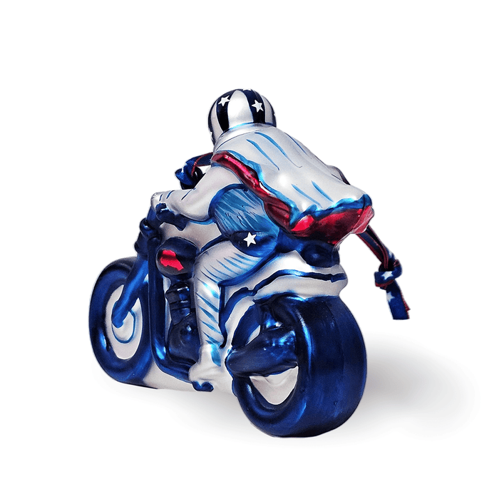 Evel Knievel 3 Piece Glass Ornament Set