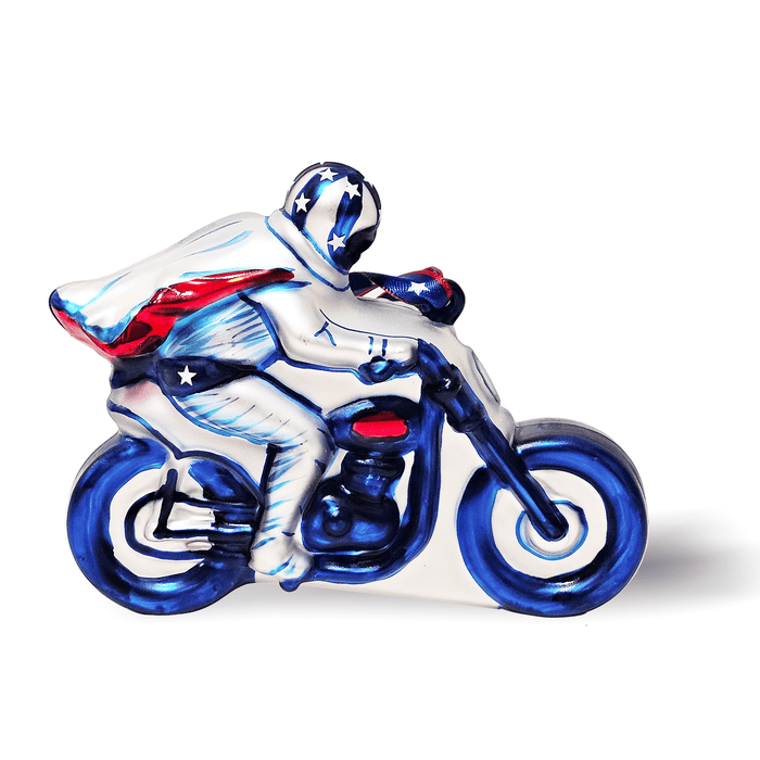 Evel Knievel 3 Piece Glass Ornament Set