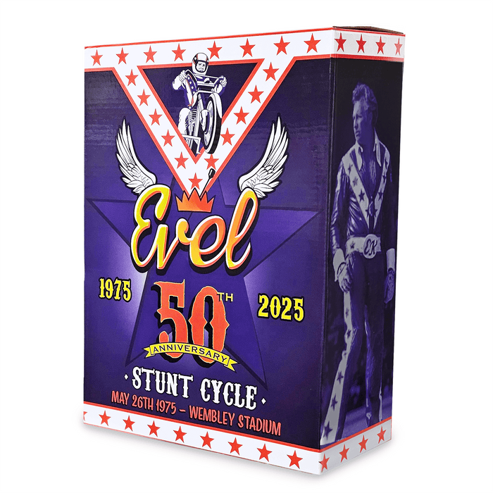 Wembley 50th Anniversary Evel Knievel Stunt Cycle Set – Limited Gold Edition